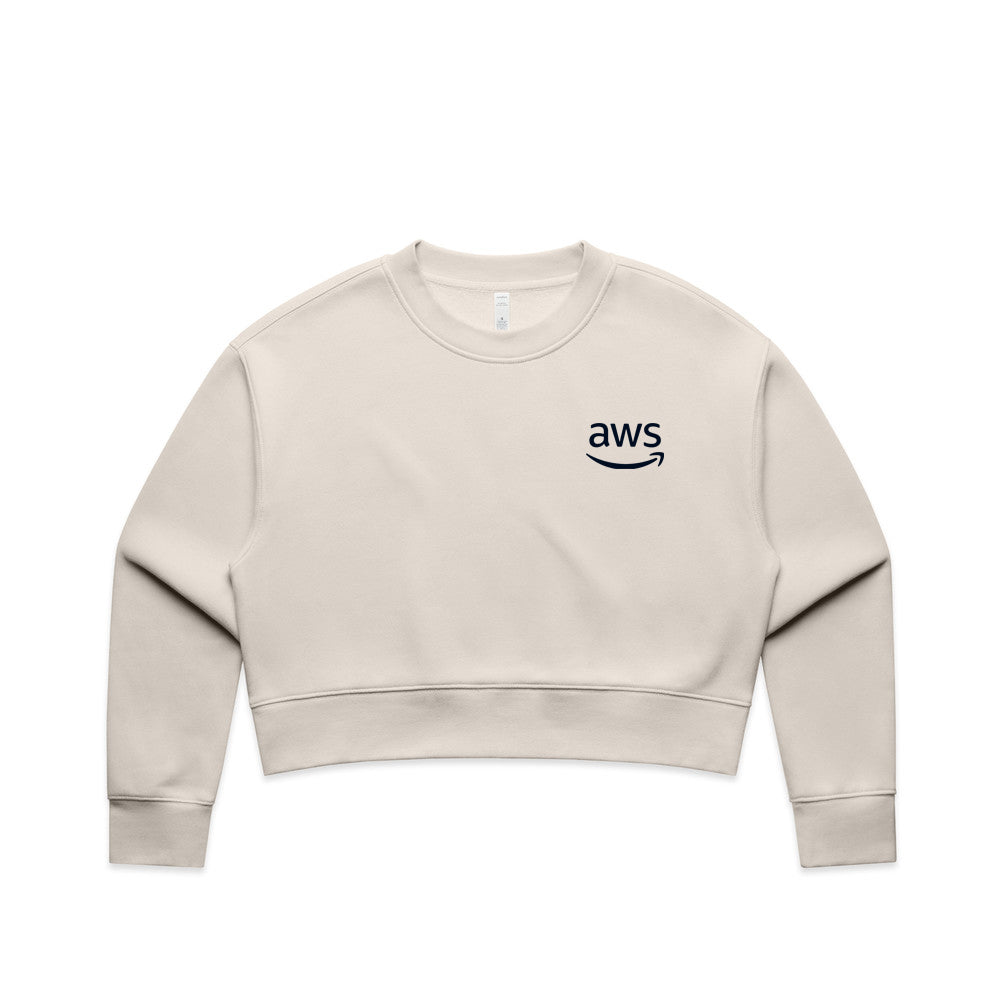 AWS Women's Relax Crop Crew