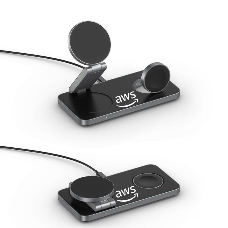 AWS 15W 3n1 Magnetic Wireless Charging Station