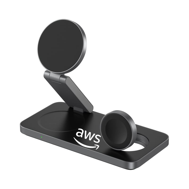 AWS 15W 3n1 Magnetic Wireless Charging Station
