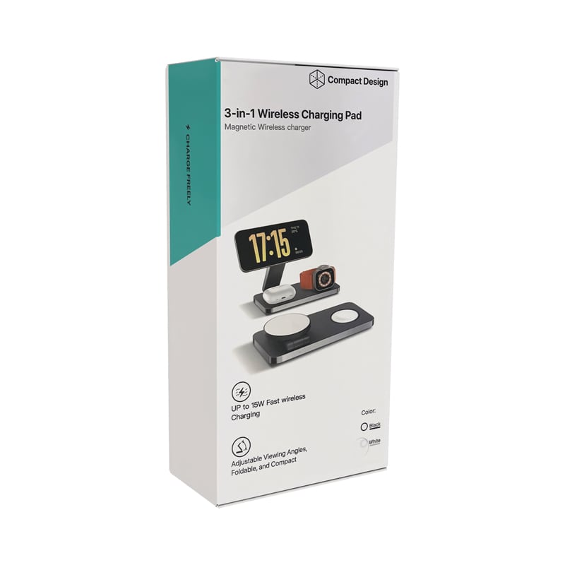 AWS 15W 3n1 Magnetic Wireless Charging Station