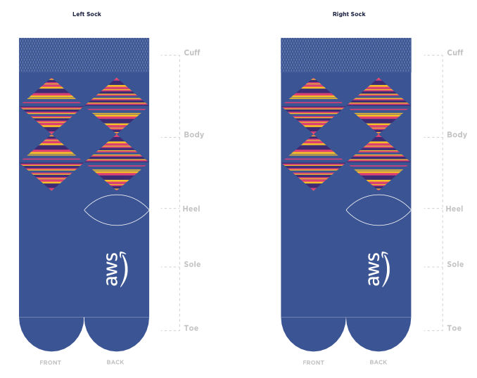 AWS Diamond socks - AVAILABLE IMMEDIATELY