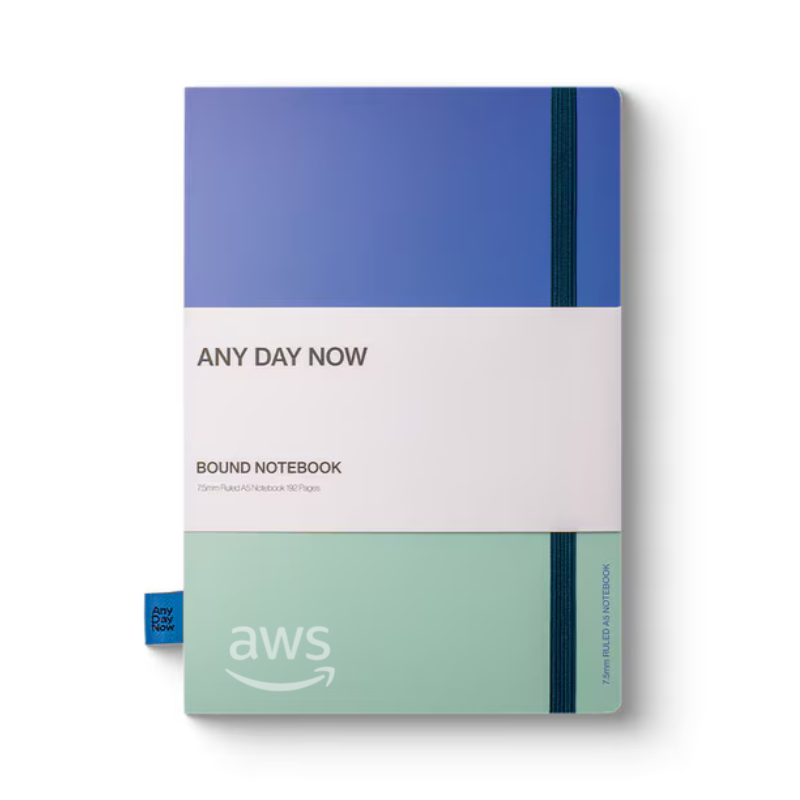 Any Day Now - Bound Notebook - Ruled - A5