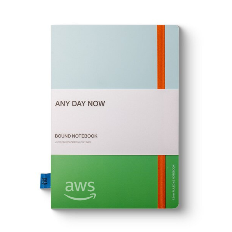 Any Day Now - Bound Notebook - Ruled - A5