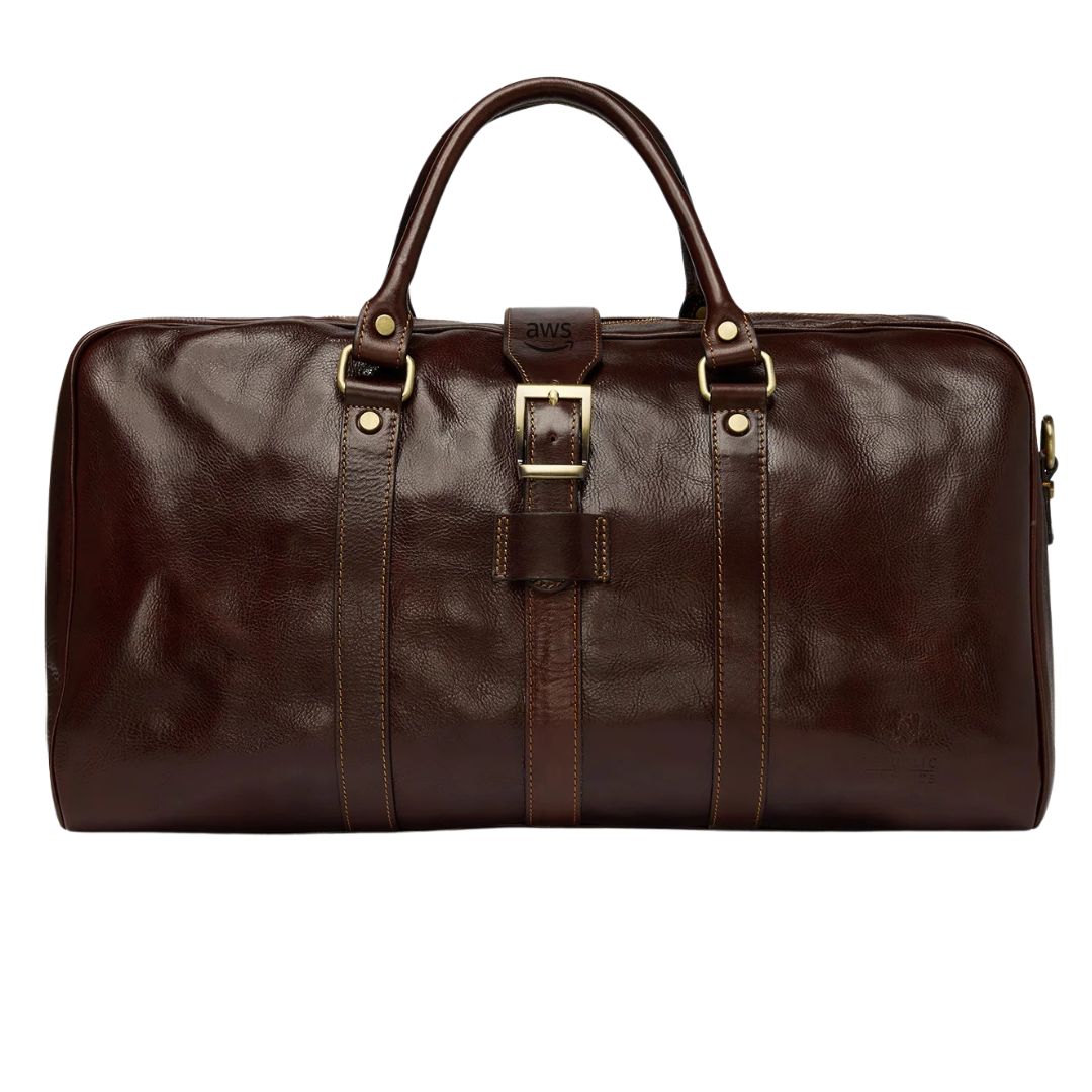 AWS X Republic Of Florence - Amerigo Leather Weekender Bag