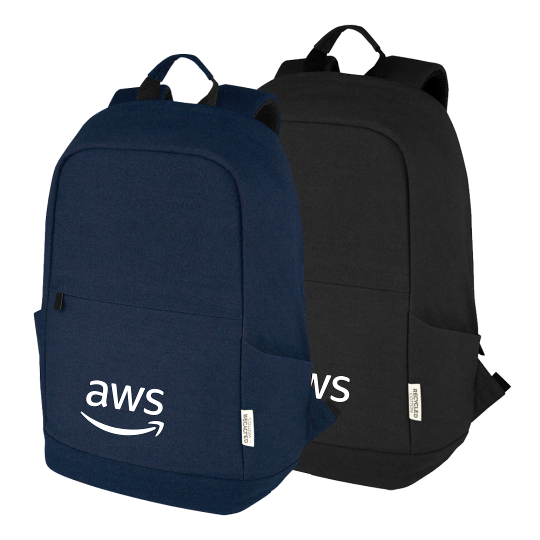 AWS Darani GRS Recycled Canvas Anti-Theft 15" 21L Laptop Backpack