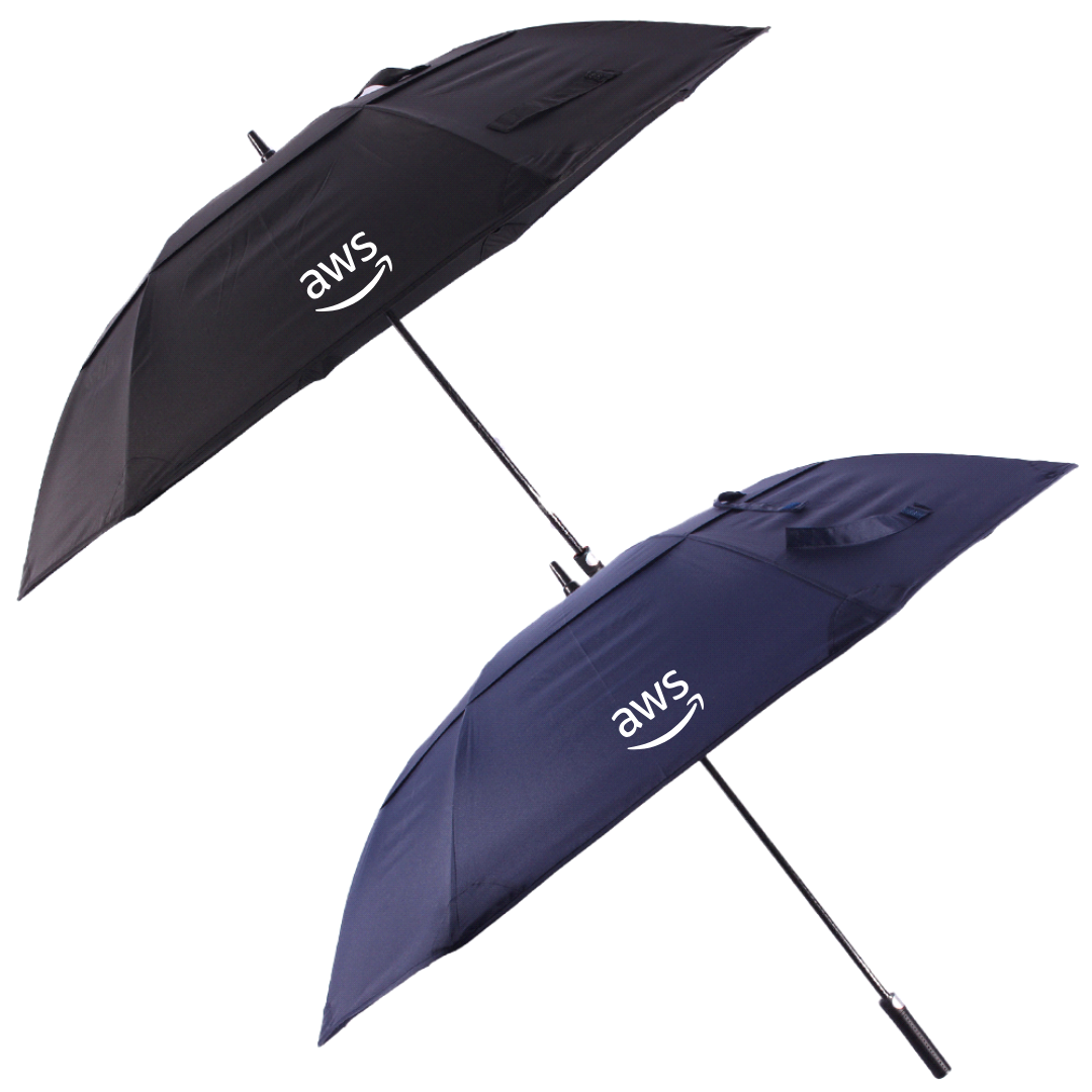 AWS 60" Vented Tipless Golf Umbrella
