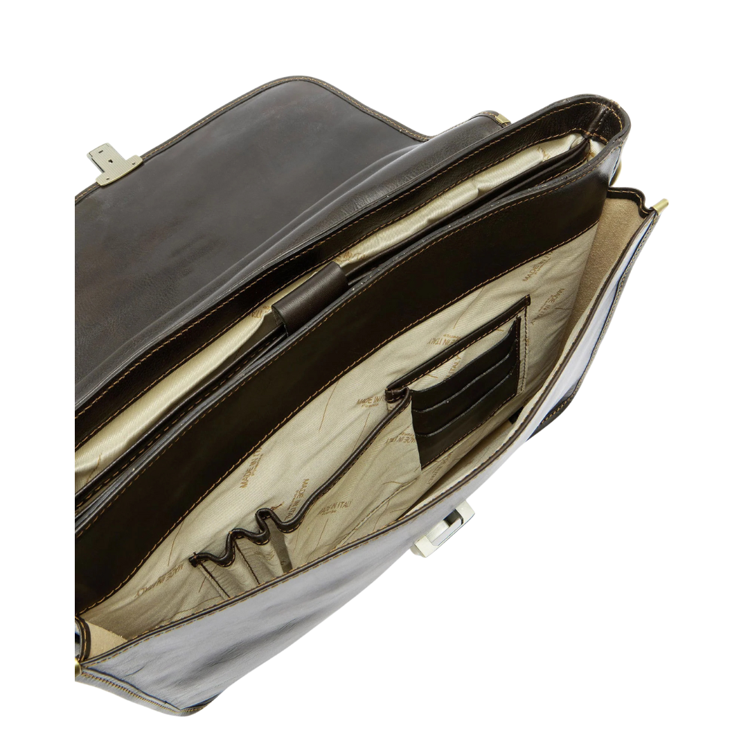 AWS X Republic Of Florence - Milan Leather Work Briefcase