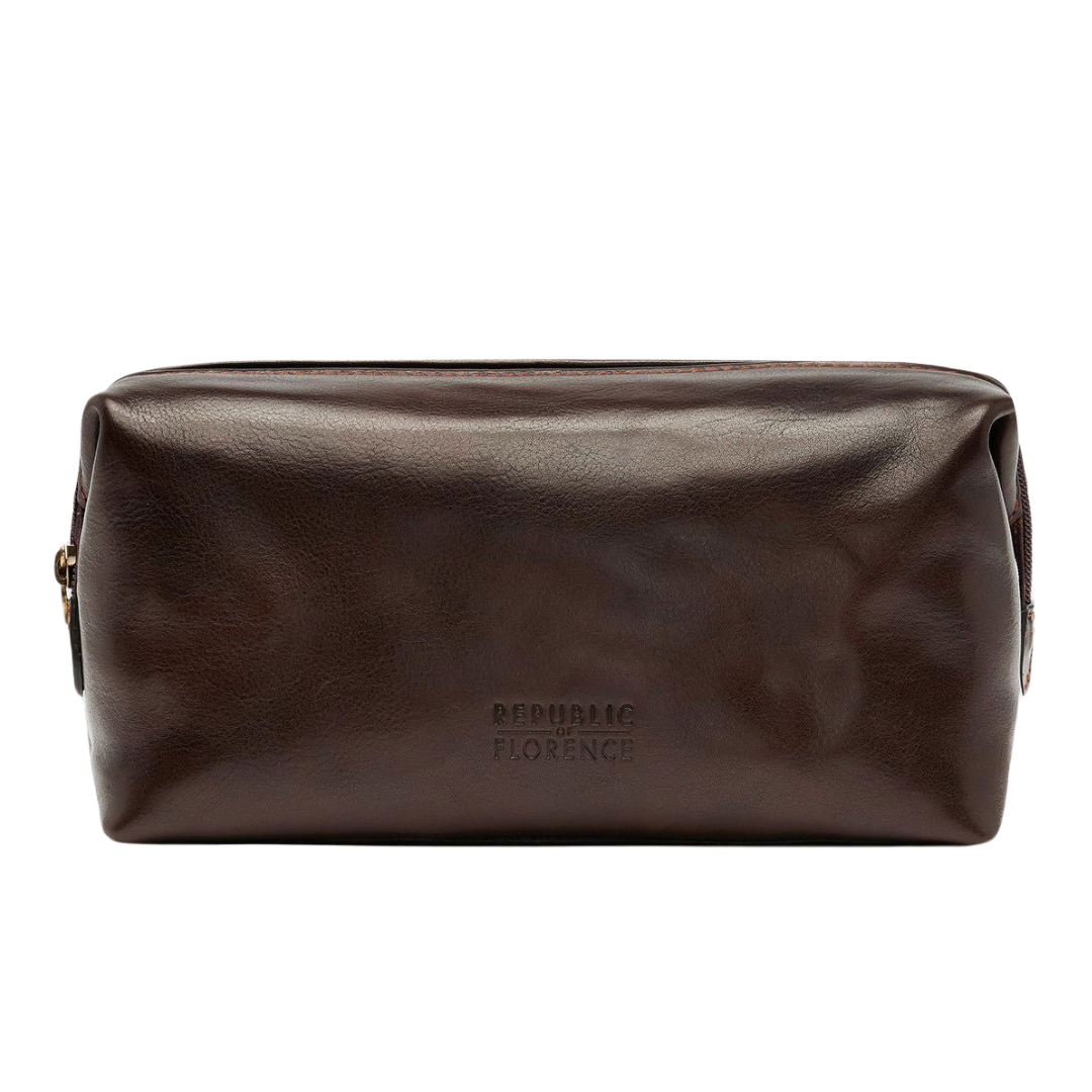 AWS X Republic Of Florence - Grand Dopp Kit - Leather Toiletry Bag