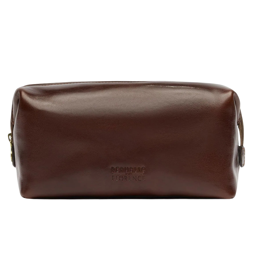 AWS X Republic Of Florence - Grand Dopp Kit - Leather Toiletry Bag