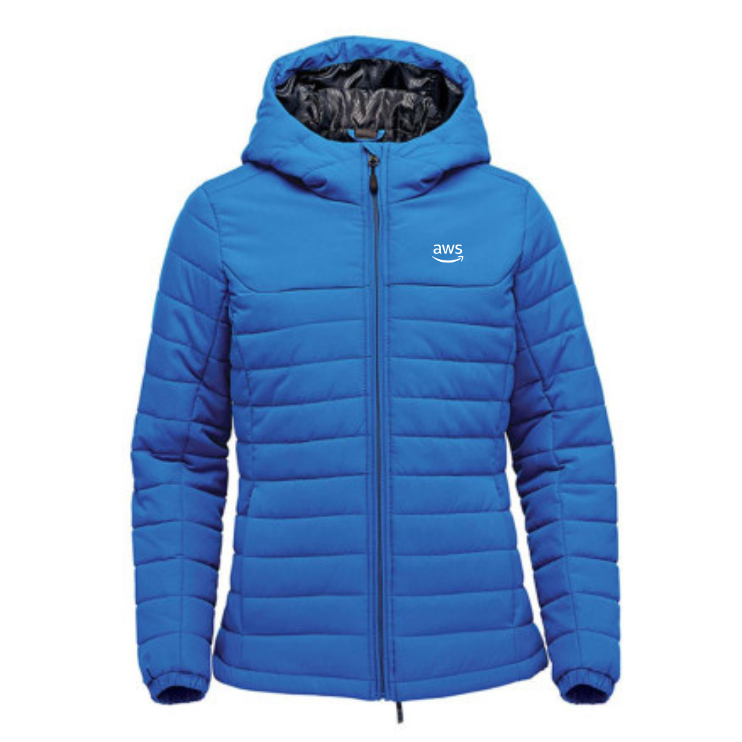 Womens Premium Quilted Stormtech Hoodie Jacket