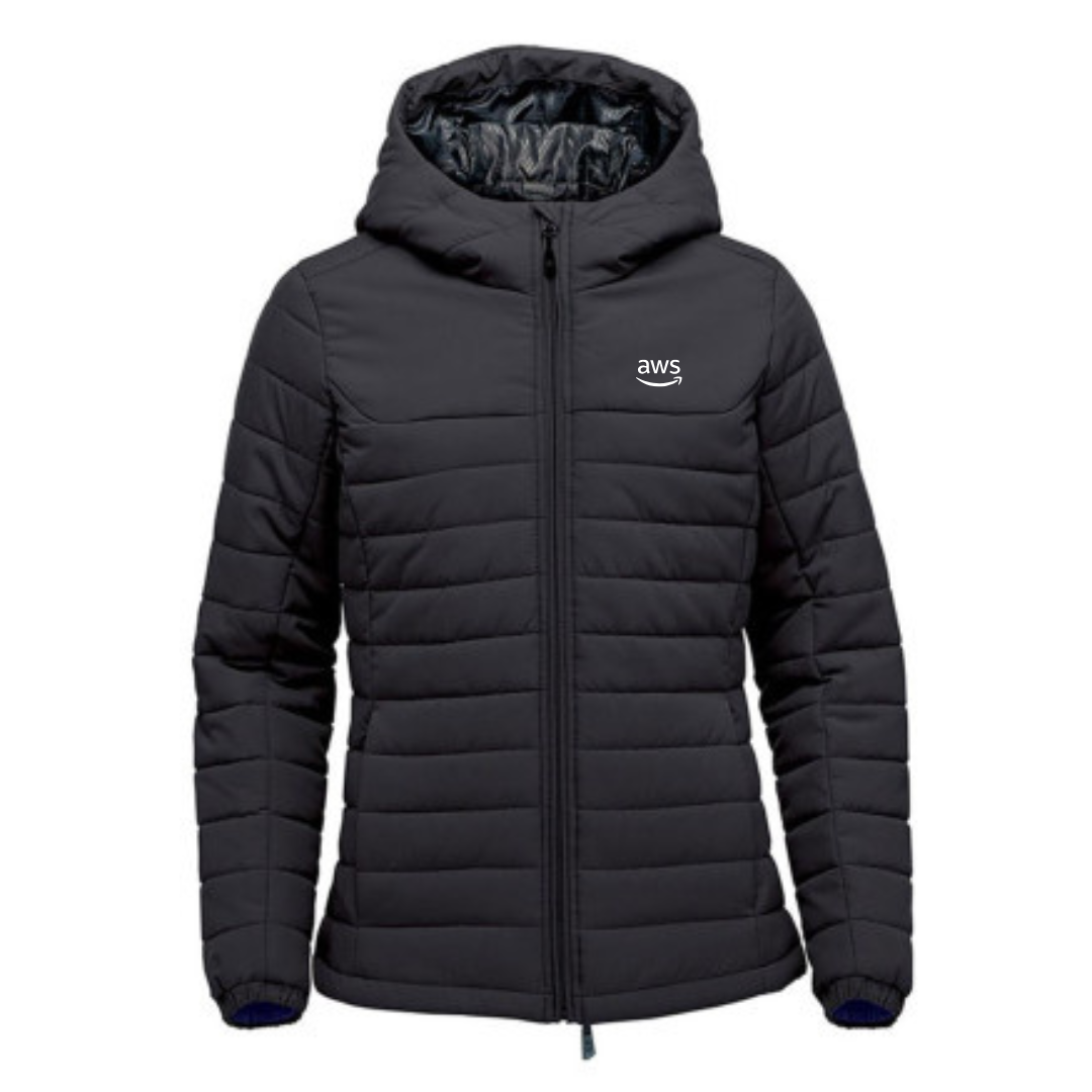 Womens Premium Quilted Stormtech Hoodie Jacket