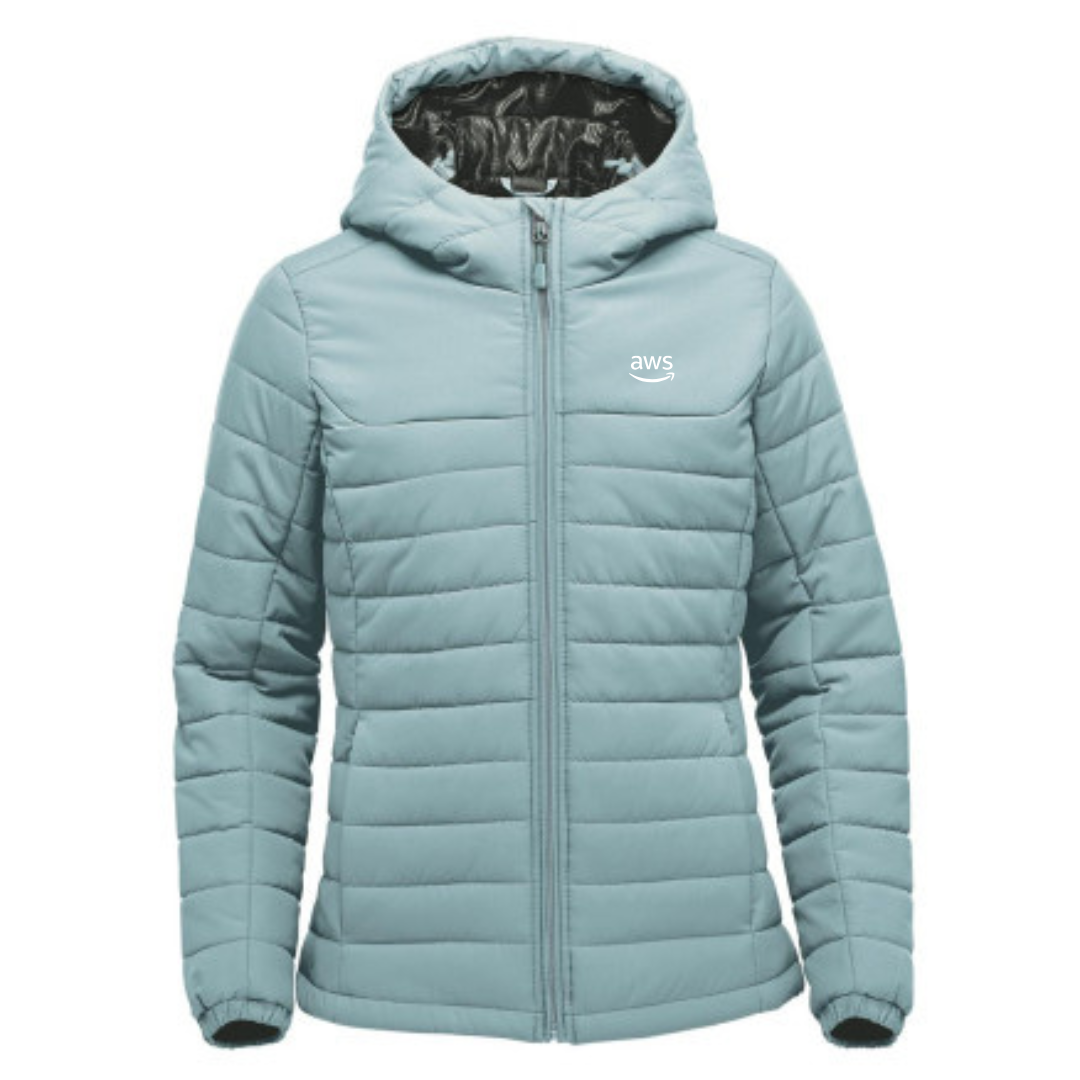 Womens Premium Quilted Stormtech Hoodie Jacket