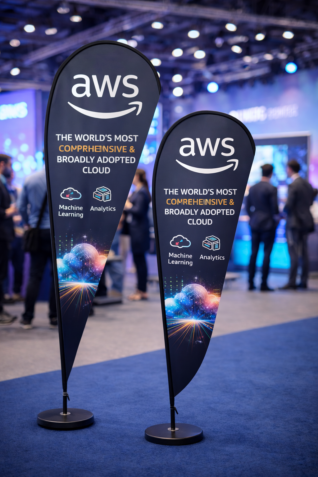 AWS Event Teardrop Banner