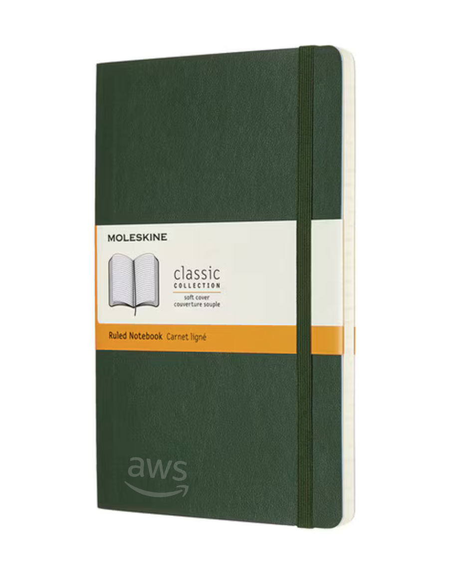 Moleskine - Classic Soft Cover Notebook - Ruled - Large (A5)