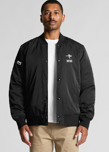 AWS Mens College Bomber Jacket HACKATHON2026