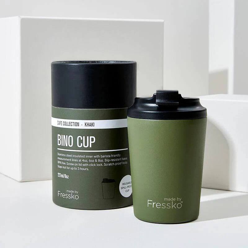 Bino 8oz Re-usable Coffee Cup Made By Fressco.