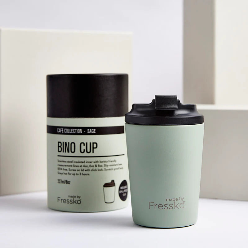 Bino 8oz Re-usable Coffee Cup Made By Fressco.