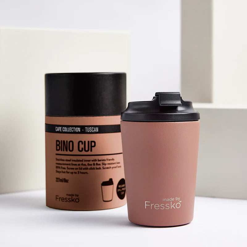 Bino 8oz Re-usable Coffee Cup Made By Fressco.