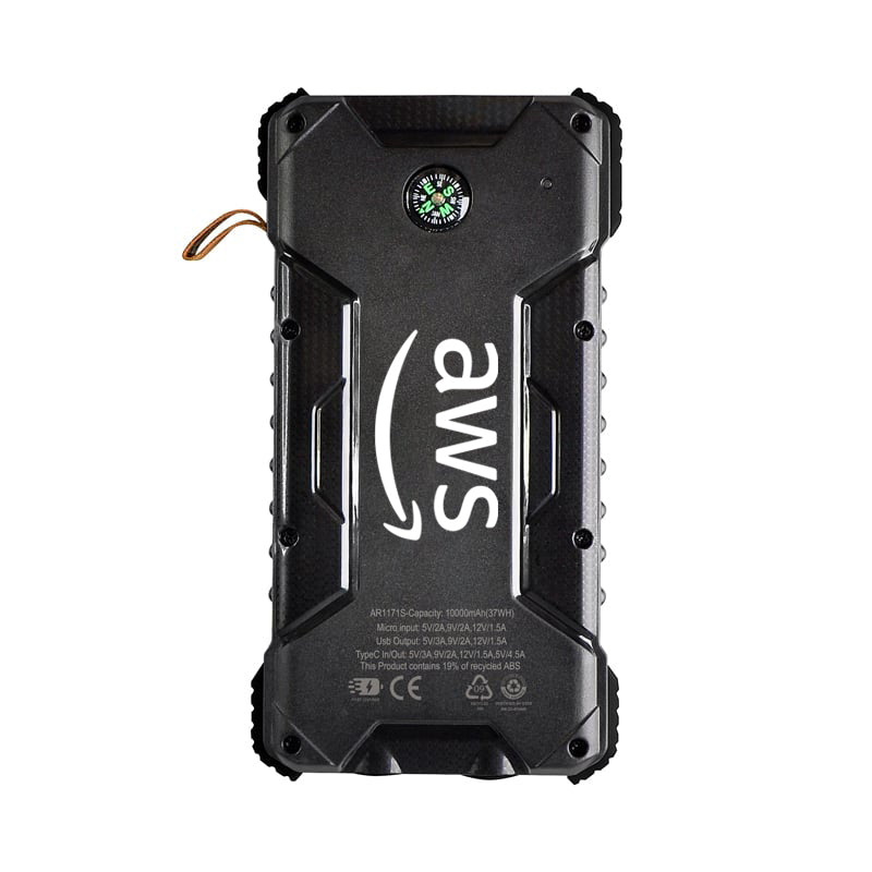 AWS Outback Pro Solar Power Bank - 10,000 mAh