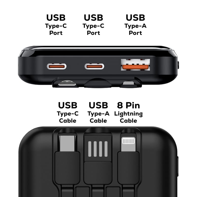 AWS Eco 22.5W Quick Charge Wireless Power Bank - 10,000 mAh