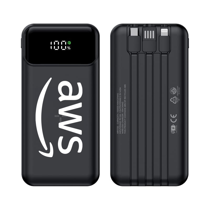 AWS Eco 22.5W Quick Charge Wireless Power Bank - 10,000 mAh