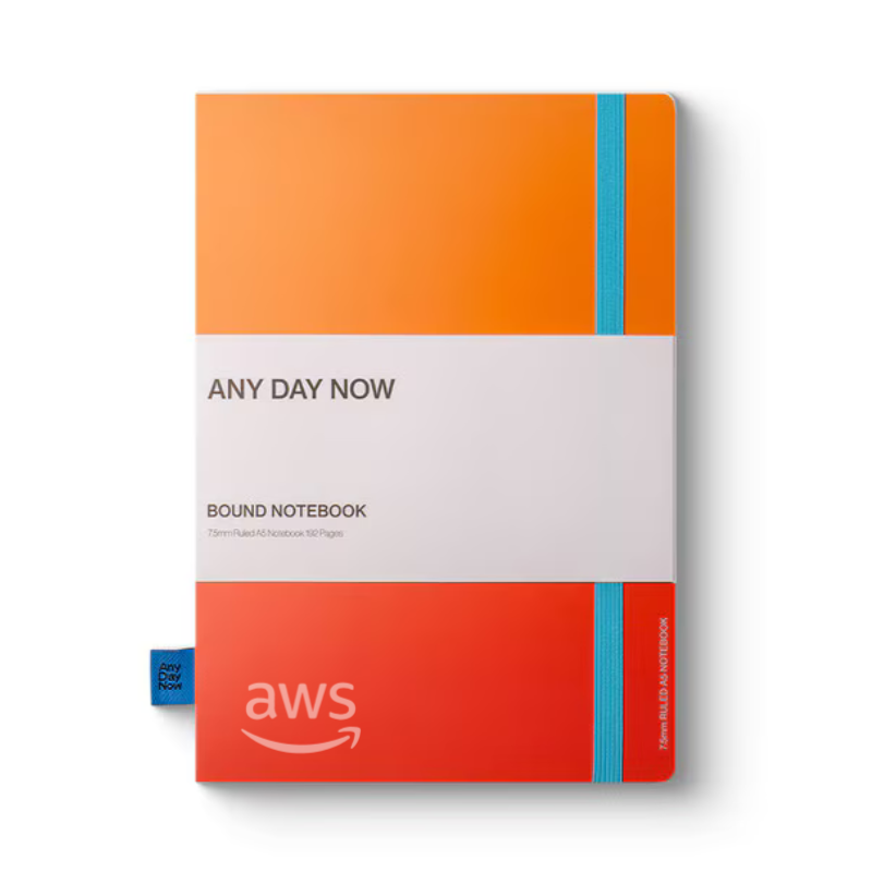 Any Day Now - Bound Notebook - Ruled - A5