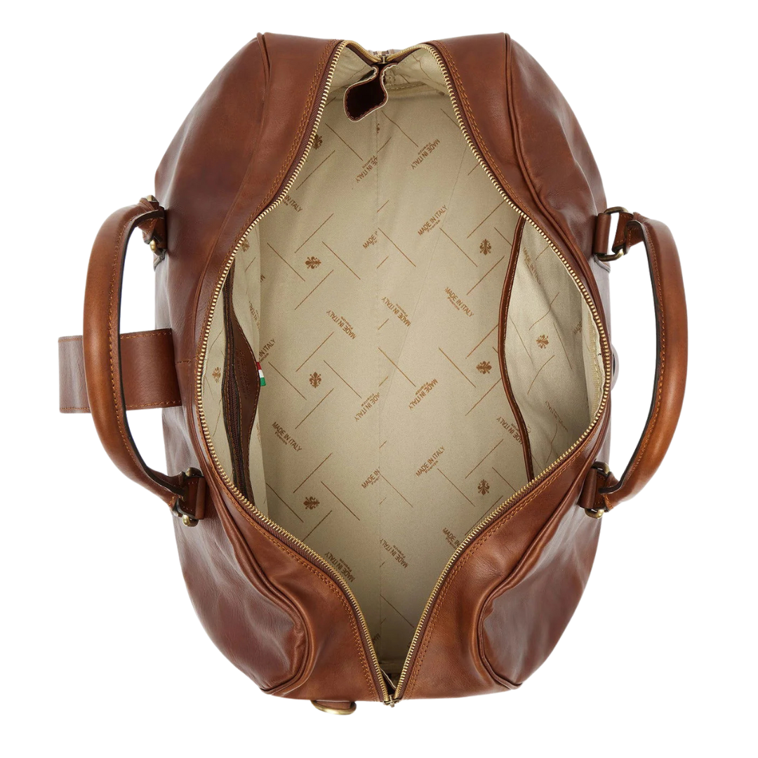 AWS X Republic Of Florence - Amerigo Leather Weekender Bag