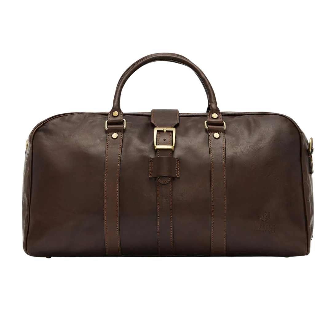 AWS X Republic Of Florence - Amerigo Leather Weekender Bag