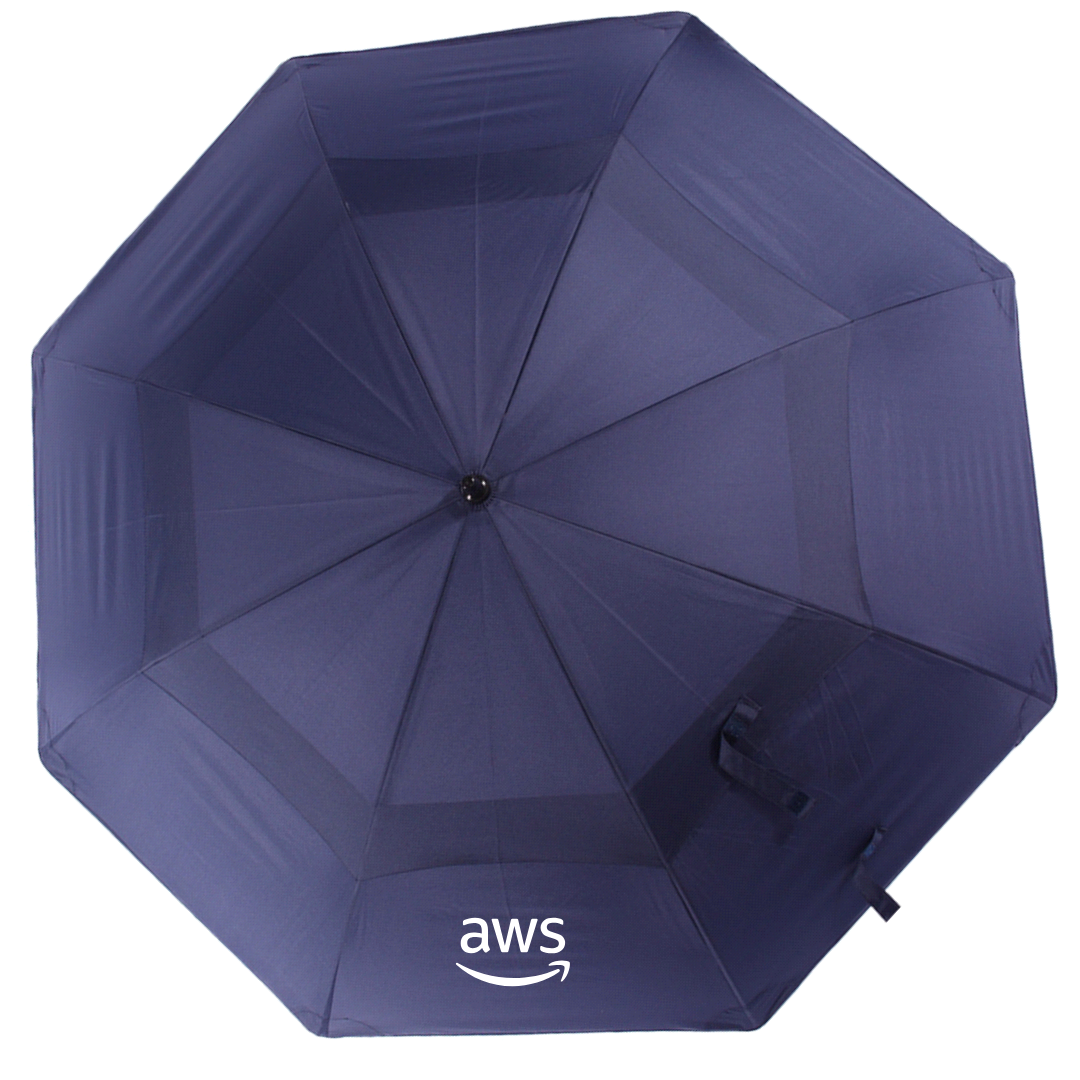 AWS 60" Vented Tipless Golf Umbrella