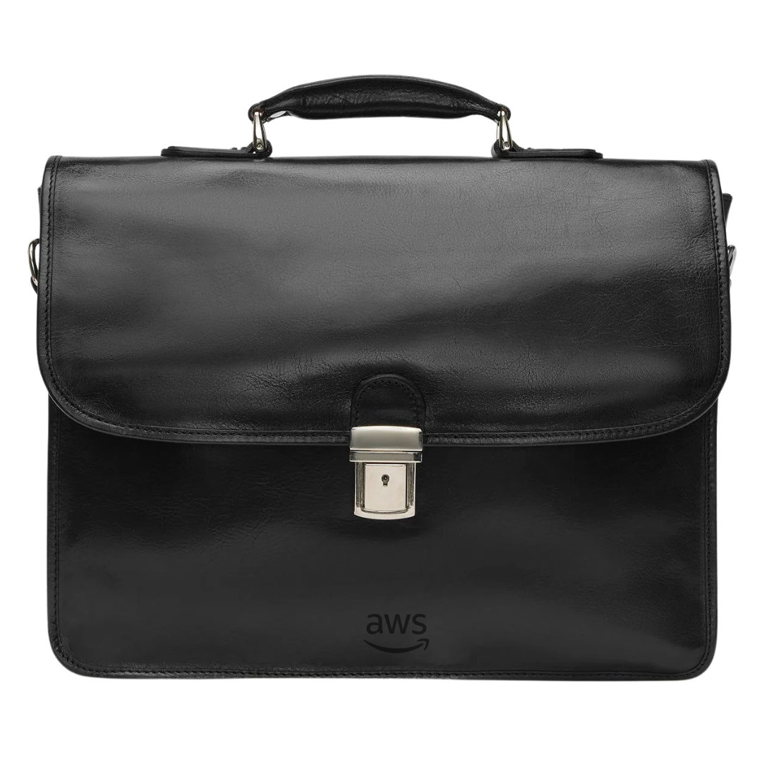 AWS X Republic Of Florence - Milan Leather Work Briefcase