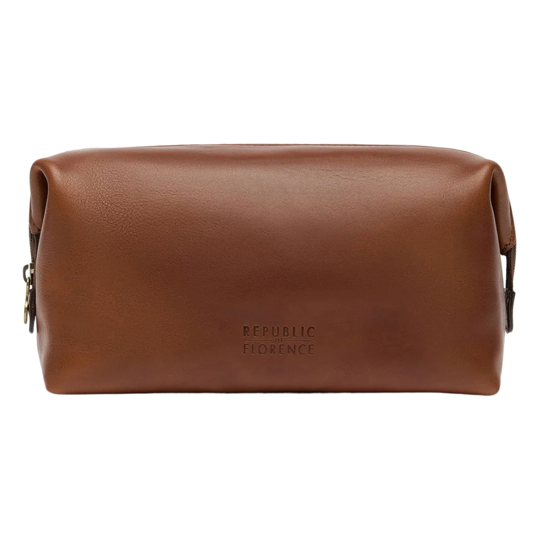 AWS X Republic Of Florence - Grand Dopp Kit - Leather Toiletry Bag