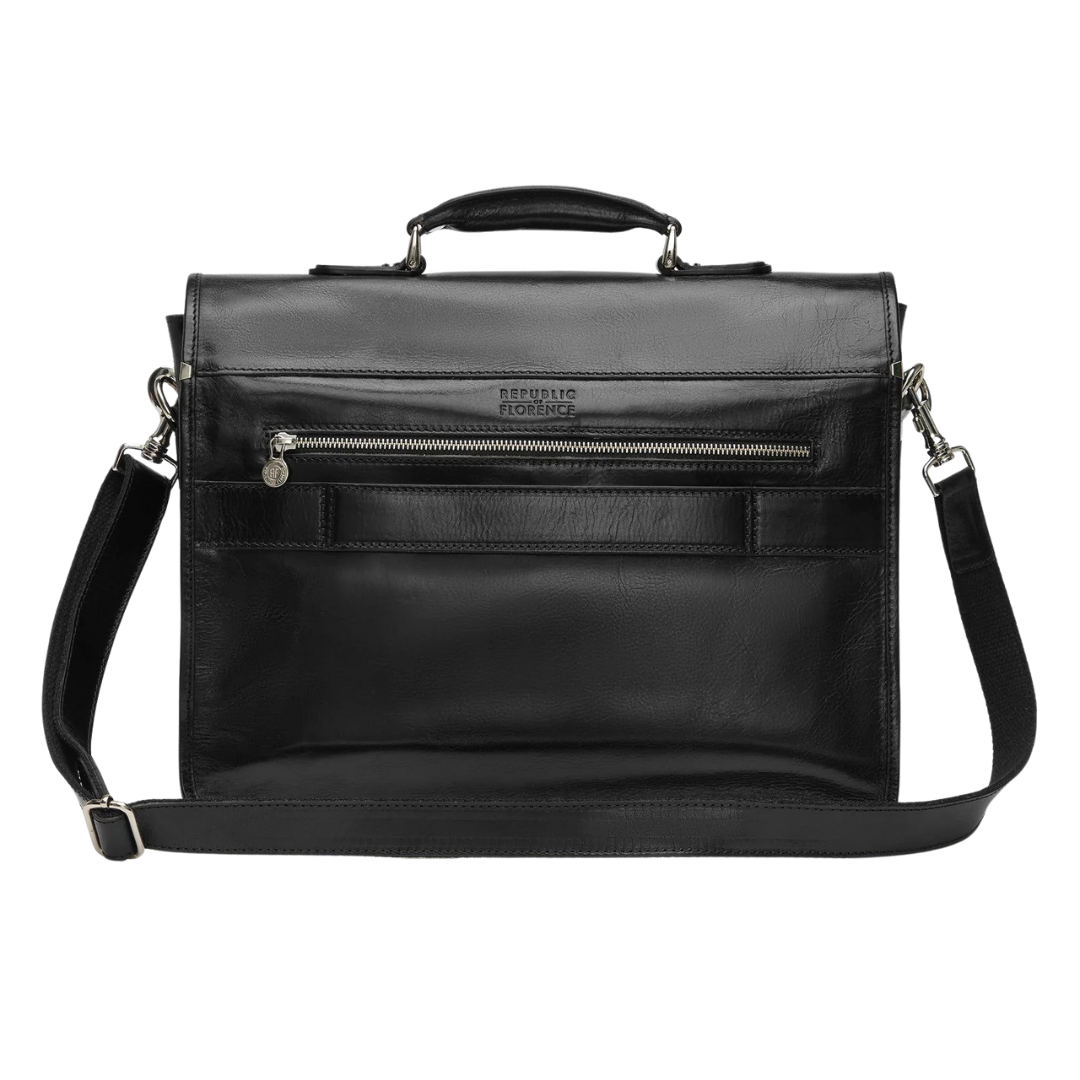 AWS X Republic Of Florence - Milan Leather Work Briefcase