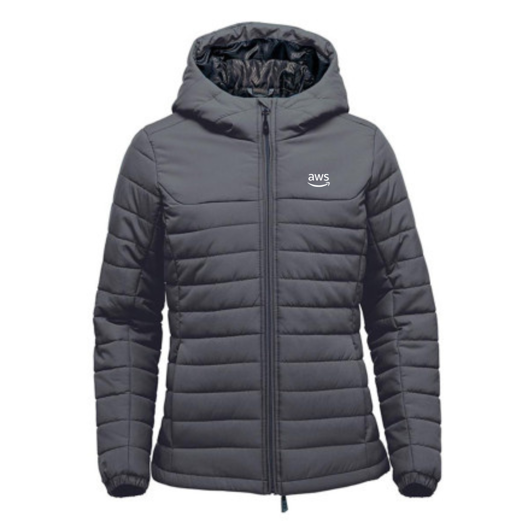 Womens Premium Quilted Stormtech Hoodie Jacket