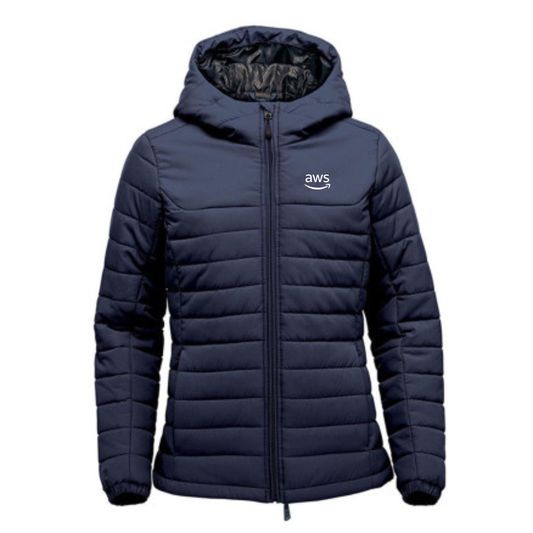 Womens Premium Quilted Stormtech Hoodie Jacket