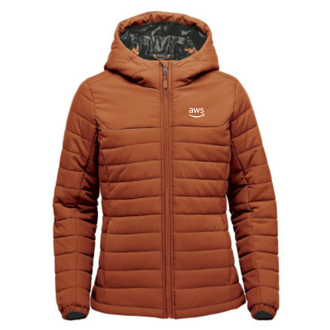 Womens Premium Quilted Stormtech Hoodie Jacket