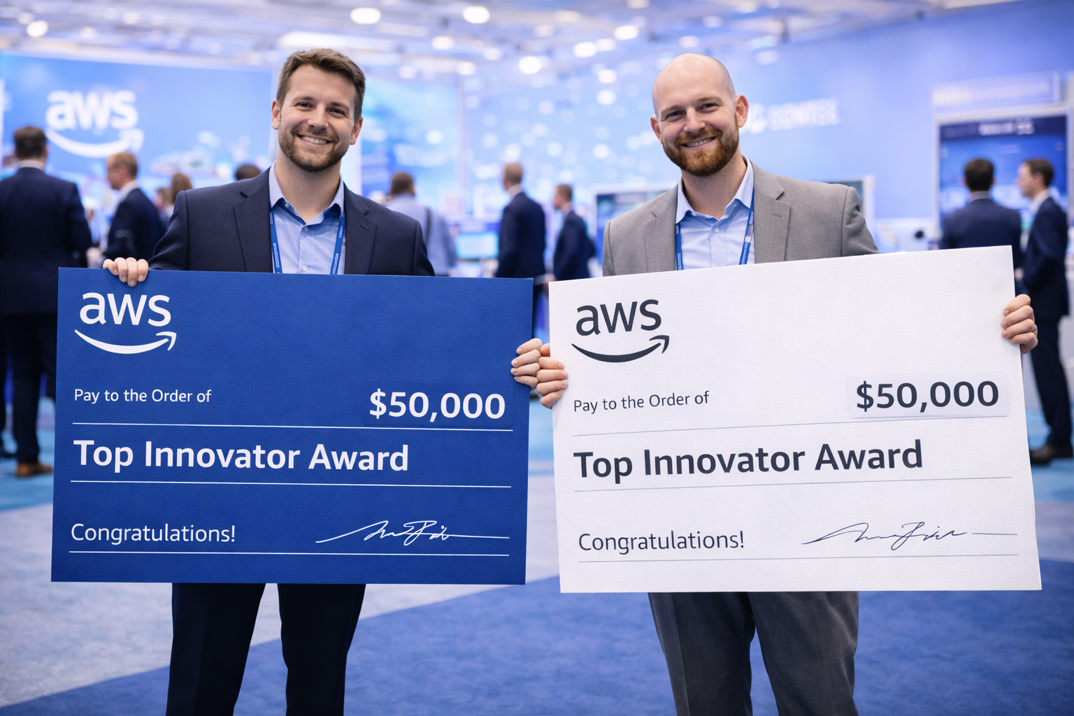 AWS Event Novelty Cheques / Awards