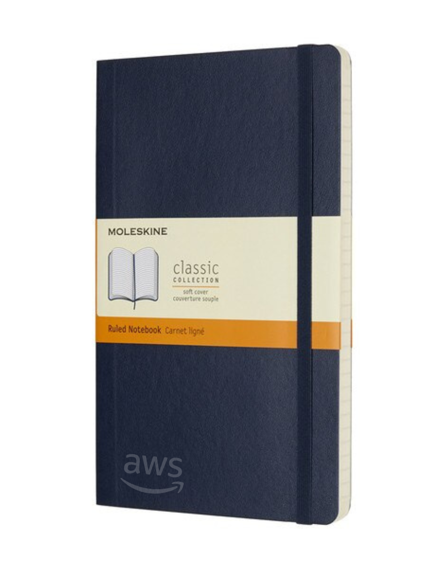 Moleskine - Classic Soft Cover Notebook - Ruled - Large (A5)